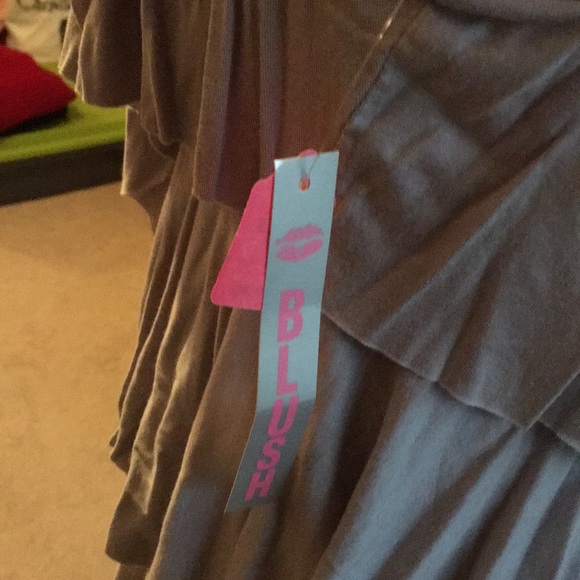 NWT BLUSH RUFFLE DRESS - Picture 4 of 6